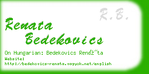 renata bedekovics business card